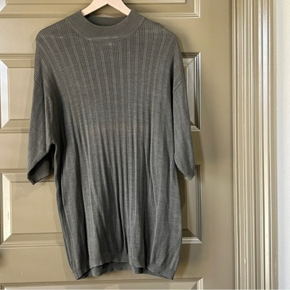 Perry Ellis SOLID TECH KNIT HIGH-NECK SWEATER X-LARGE